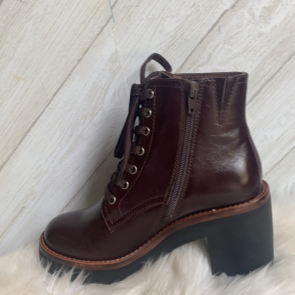 New Jeffrey Campbell scavenger 2 boots lace up heeled 6 - Picture 7 of 11